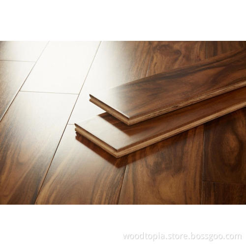 Modern style bedroom acacia wood flooring